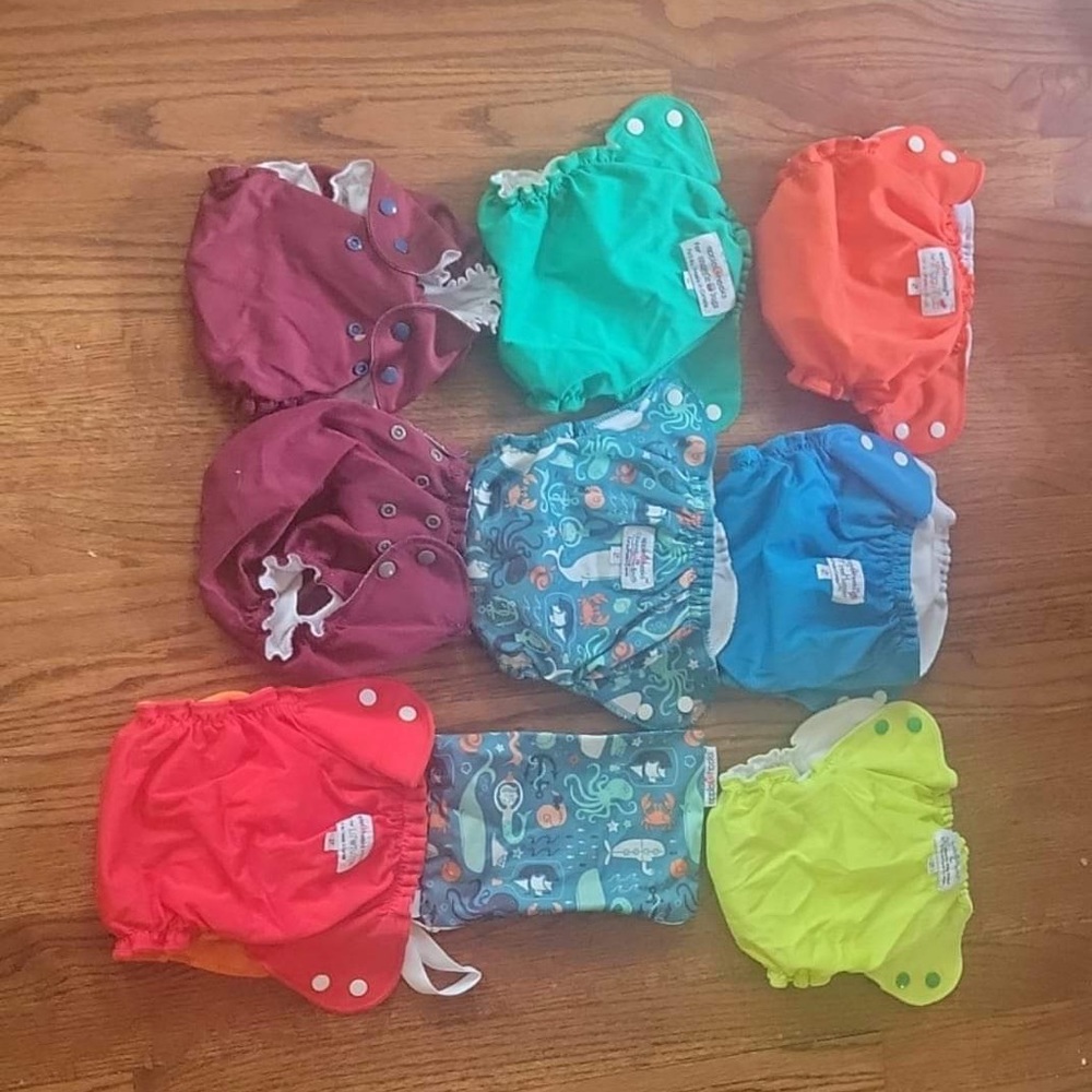 -AppleCheeks cloth diapers size 2 store ex. lot